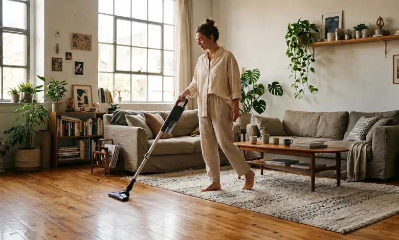 جارو برقی عصایی و دستی انشن مدل Enchen V3 Handheld Vacuum Cleaner